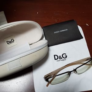 D&G top rim glasses